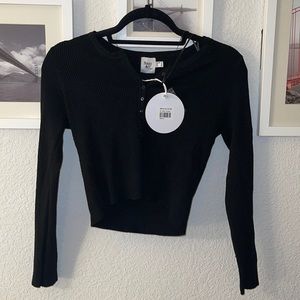 Princess Polly long sleeve crop top